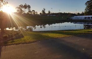 South Coast Site rentals: Crow control barriers installed near lake