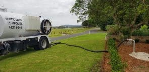 South Coast Site Rentals: effluent pump out service truck