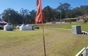 South Coast Site rentals: portable toilets at large outdoor event