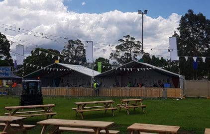 South Coast Site Rentals: Crown control barriers at a music festival