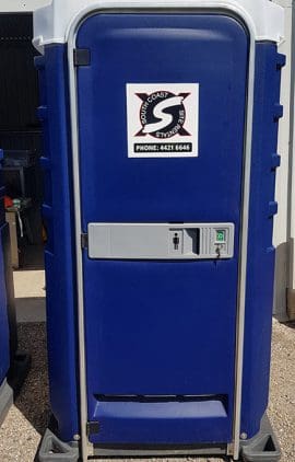 Portable shower hire from South Coast Site Rentals