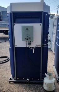 Portable shower gas hire from South Coast Site Rentals