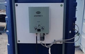 Portable shower gas hire from South Coast Site Rentals