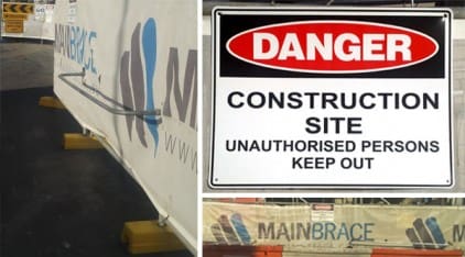 South Coast Site Rentals: Temporary fencing accesories