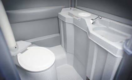 South Coast Site Rentals: inside of portable toilets for hire