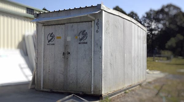 South Coast Site Rentals: corrogated locking portable site sheds